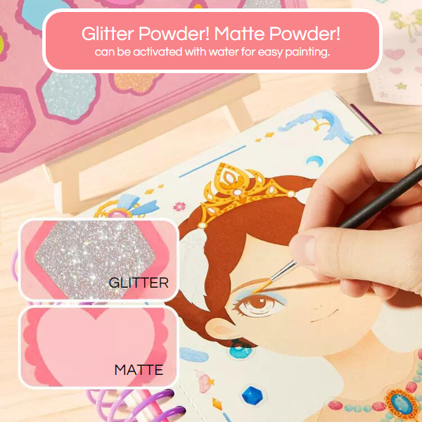 GlamPalette Creative Playset - The Ultimate 2-in-1 Makeup & Dressup Book!