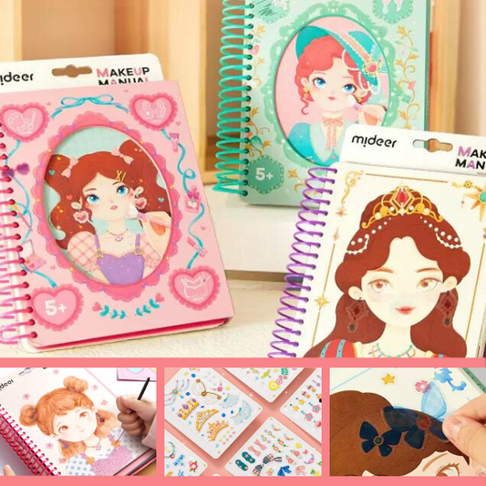 GlamPalette Creative Playset - The Ultimate 2-in-1 Makeup & Dressup Book!