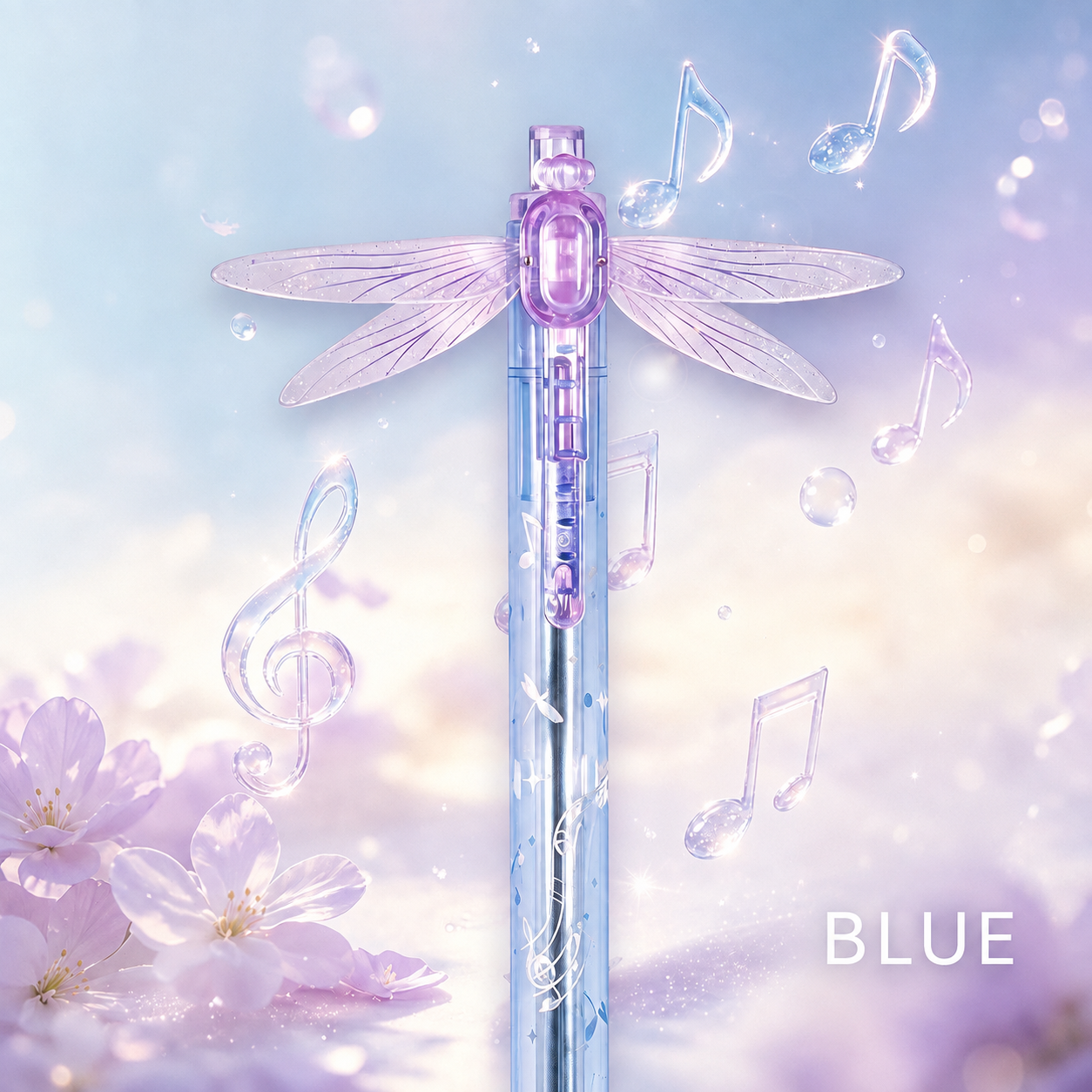 Gleaming Wings Dragonfly Pen in Blue