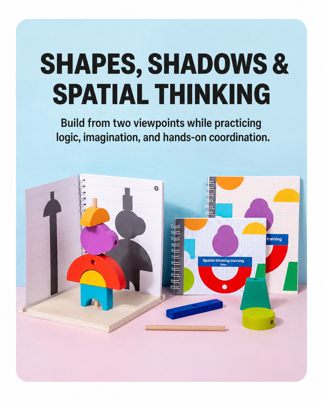 ShadowStack supports logic spatial thinking and hands-on coordination